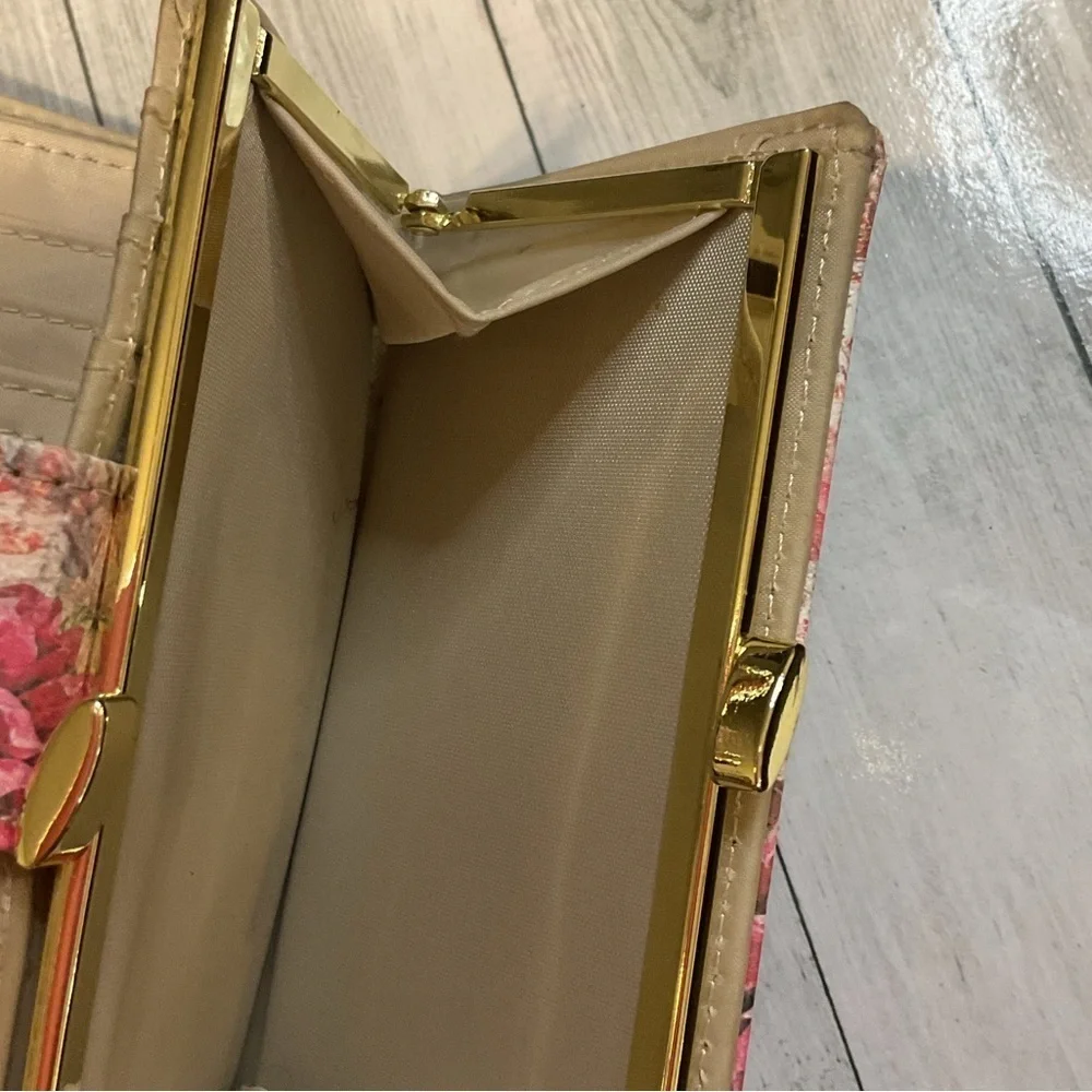 Safe keeper Floral Women's wallet genuine leather clip wallet bag